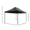 Budget Partytent Easy Up 4,5x3 meter Zwart