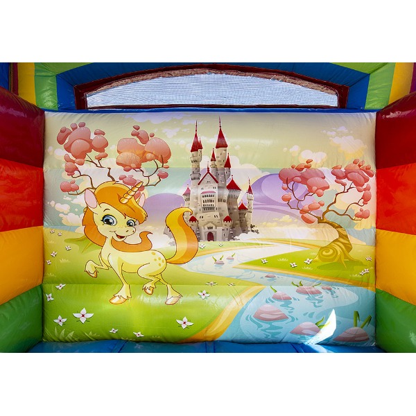 Springkussen Unicorn Glijbaan