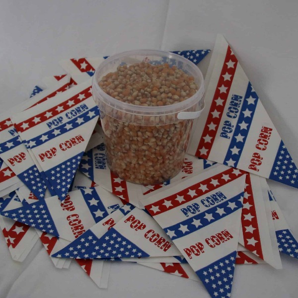 Extra Popcorn en zakjes voor 50 porties