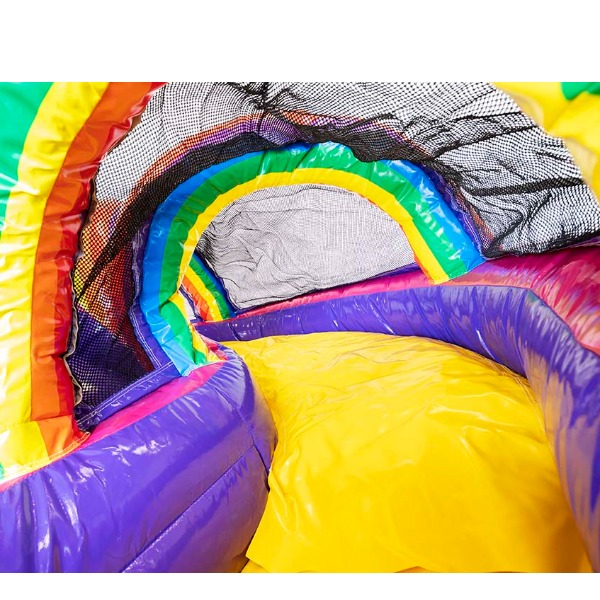 Springkussen Unicorn Regenboog